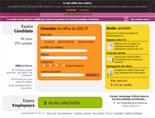 Tablet Screenshot of cdg37.rdvemploipublic.fr